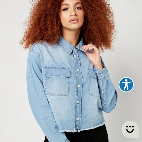 David Bitton Cotton Chambray Button Up - Picture 2 of 16